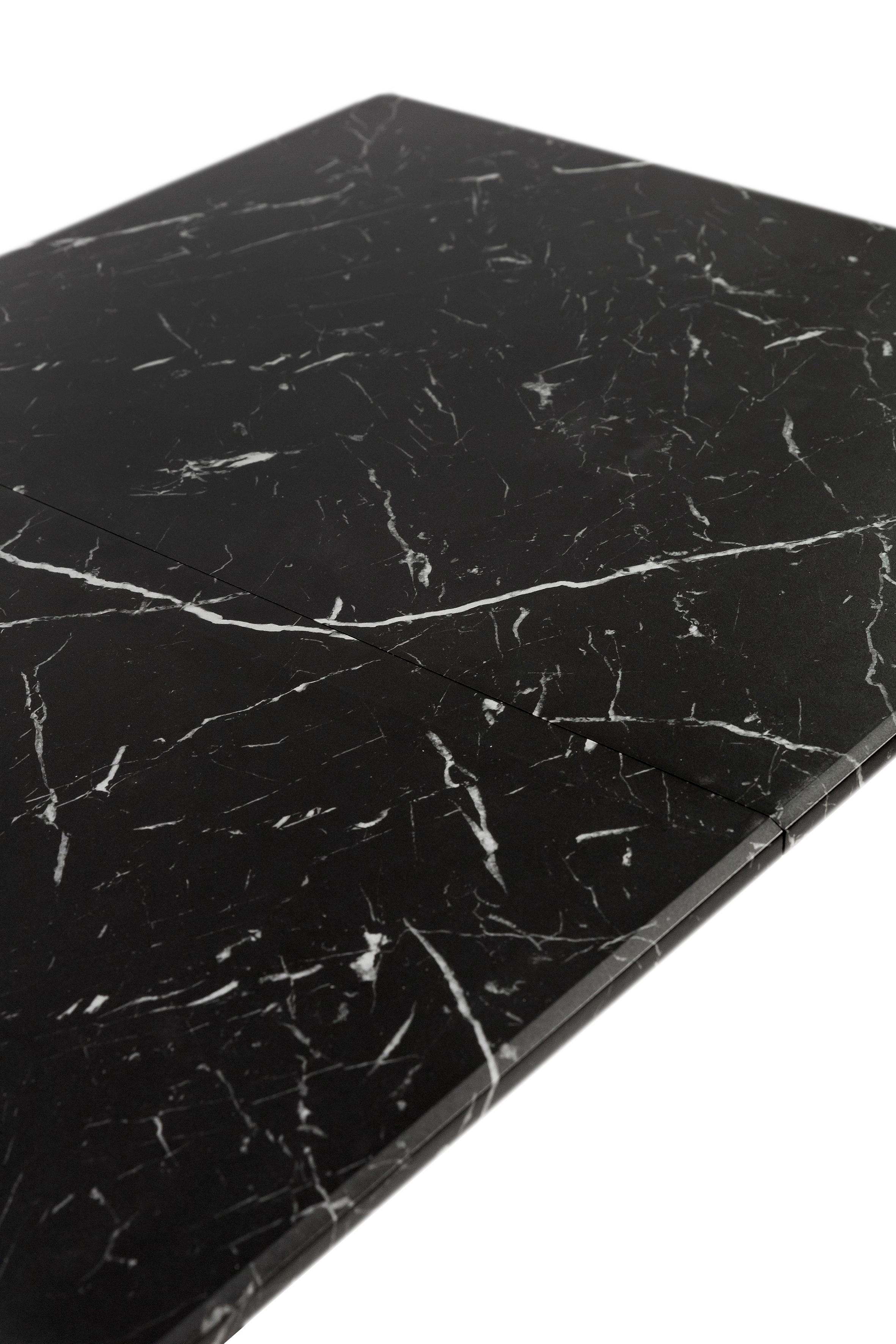 Обеденный стол Фиджи Этна 1200/1600х750х760 мм Черный/Мрамор черный (GAА0057685) - фото 9