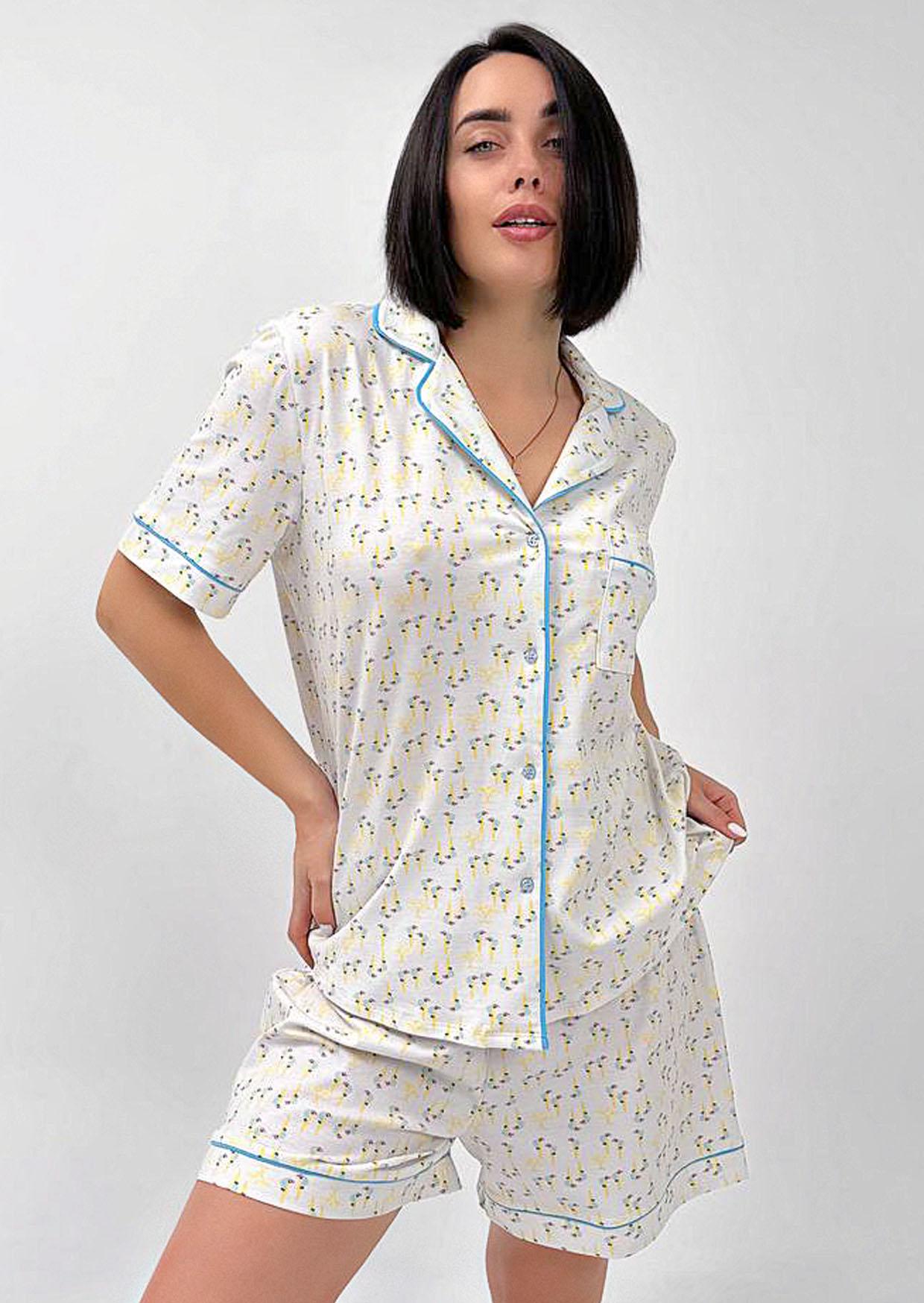 Піжама жіноча Roksana 16040 №1524 XL Блакитний (4821524160405)