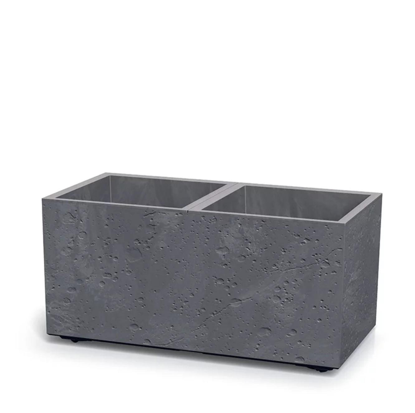 Горщик для квітів Prospeprlast на роликах Sierra Case Beton Effect 80 см Маренго (DSI800E-425U)