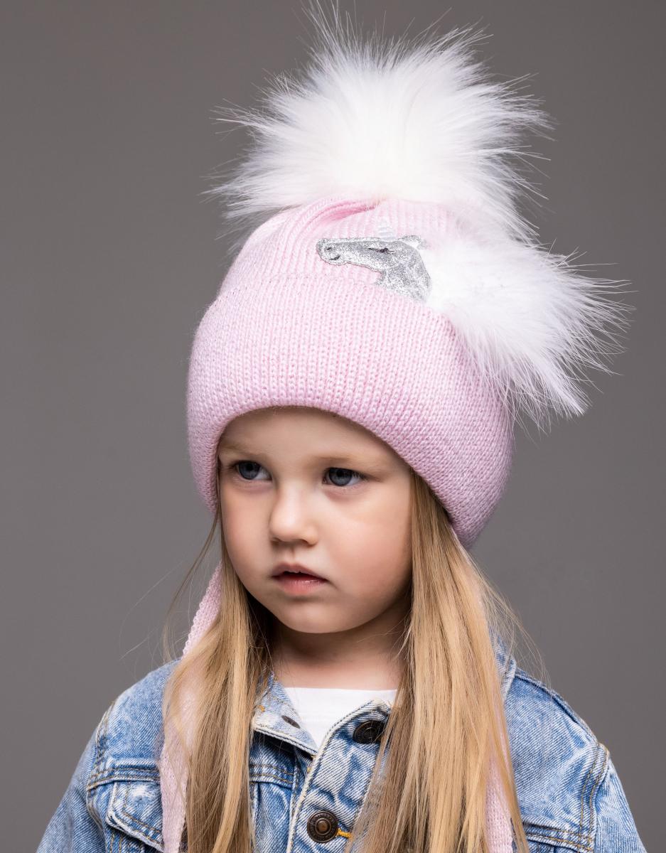 Шапка детская зимняя Alex Адалин 46-50 см Светло-розовый Шапка детская зимняя Alex Адалин 46-50 см Светло-розовый