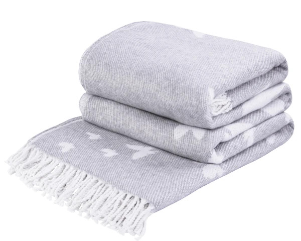 Плед хлопковый Love You Бабочка 4086 140х200 см Светло-серый (8-6-5131649) Плед хлопковый Love You Бабочка 4086 140х200 см Светло-серый (8-6-5131649)