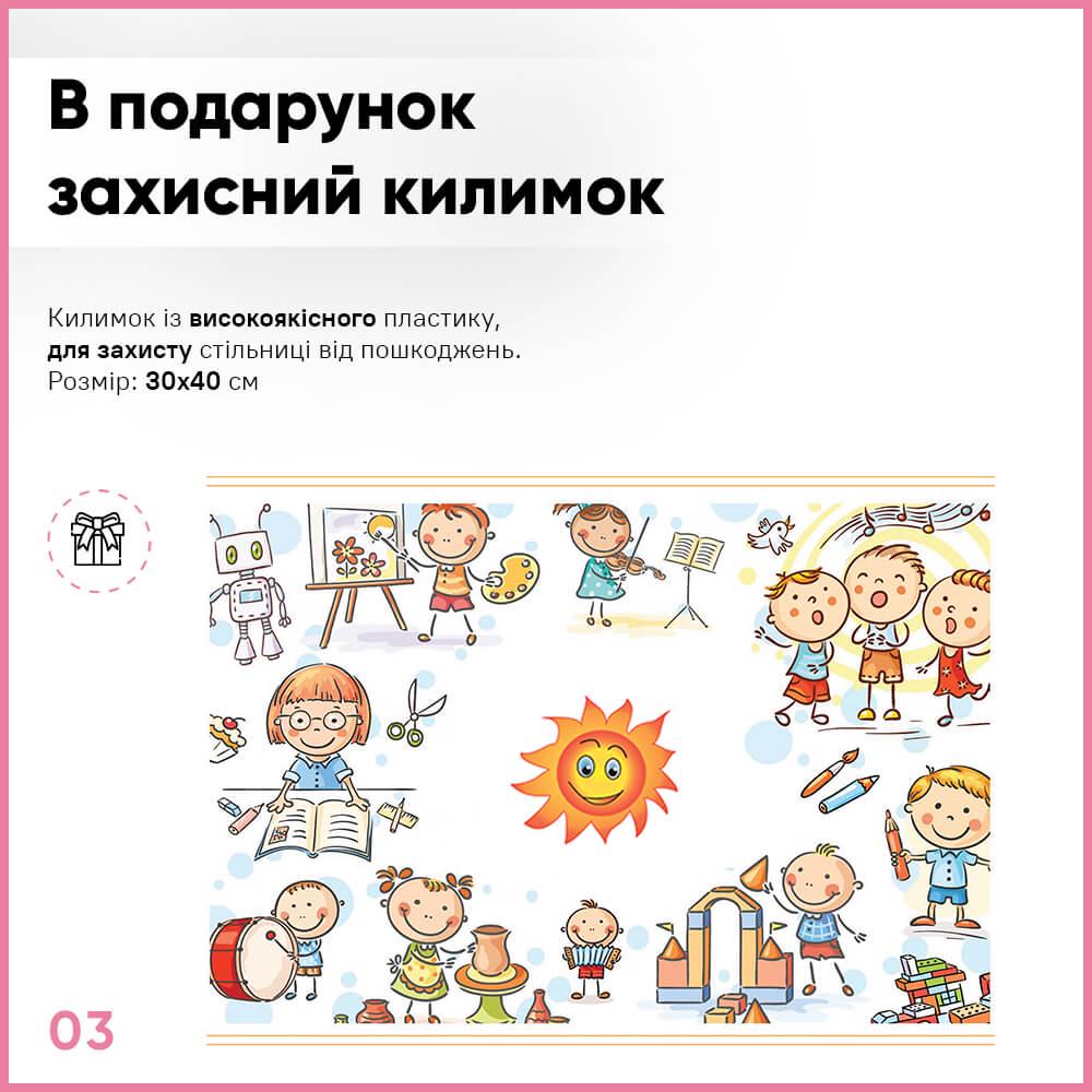 Дитяча шкільна парта з стільцем Evo-kids BD-22 PN Рожевий - фото 3