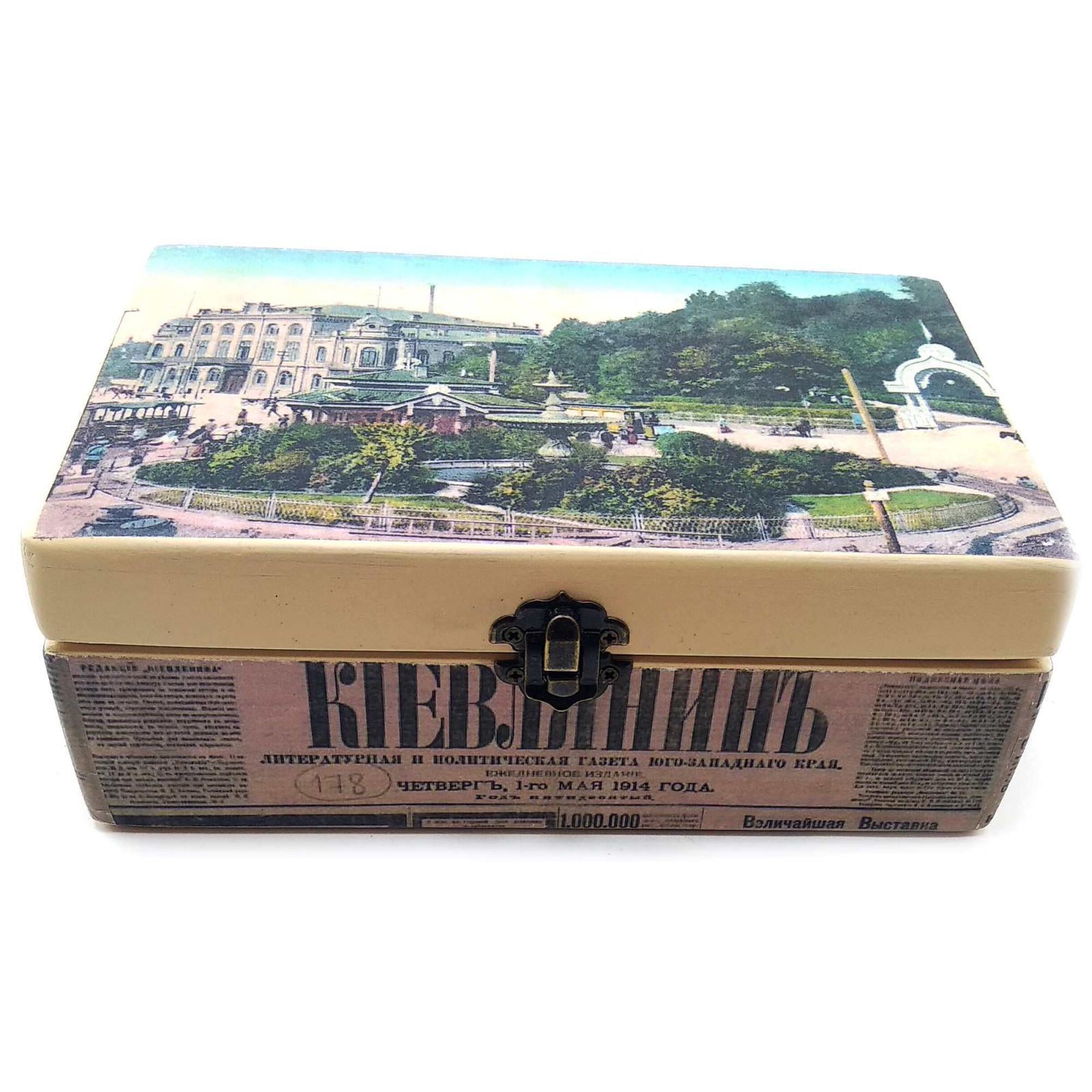 Скринька з масиву дерева європейська площа 20,5х12,5х8 см