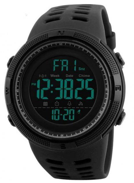 Наручний протиударний годинник Skmei 1251 All Black (52824)