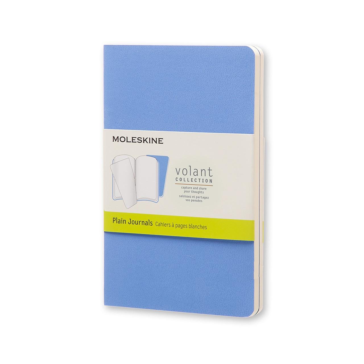 Блокнот Moleskine Volant карманный 9х14 см 80 страниц линейка 2 шт. Синий (QP711B12)