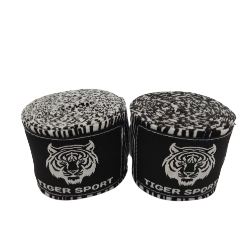 Бинт боксерский TigerSport 5 м эластичний Белый (151650)