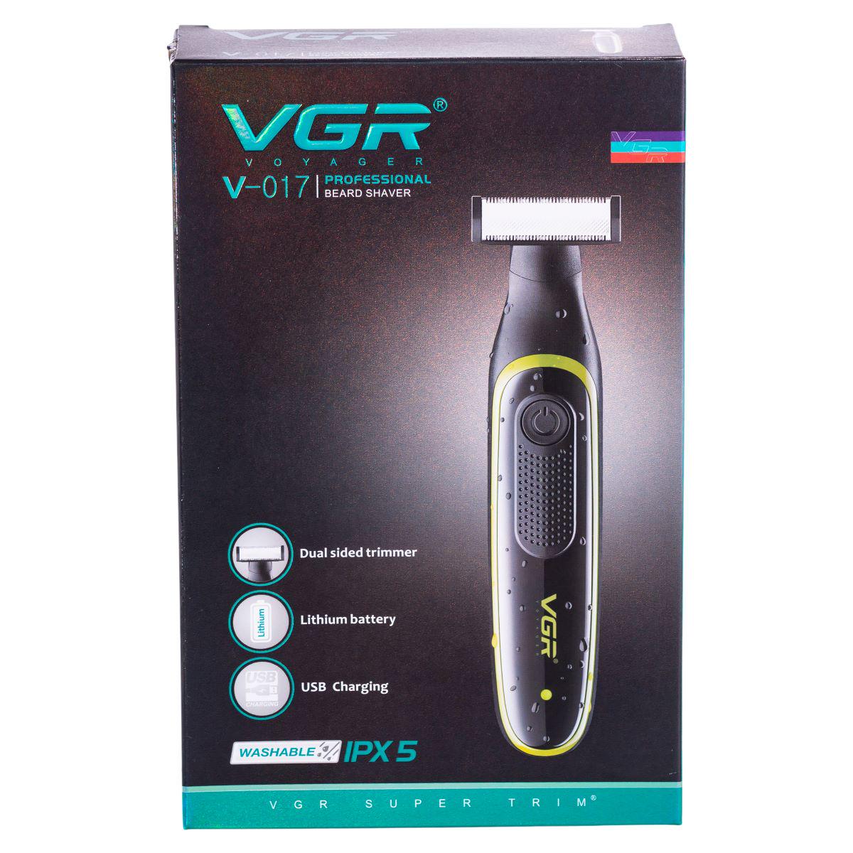 Триммер VGR V-017 для волос и бороды с 3 насадками Черный (7354) - фото 17 Триммер VGR V-017 для волос и бороды с 3 насадками Черный (7354) - фото 17