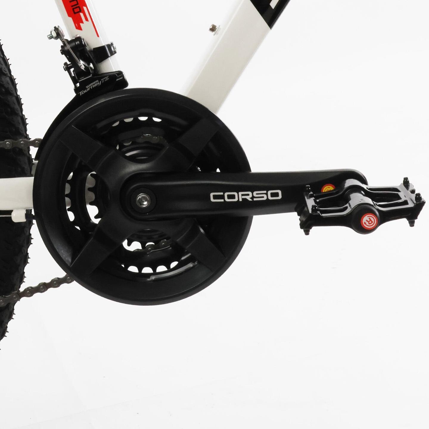 Велосипед горный алюминиевый Corso Evolution литые диски 26"/13" Черно-белый (824568384) - фото 8 Велосипед горный алюминиевый Corso Evolution литые диски 26"/13" Черно-белый (824568384) - фото 8