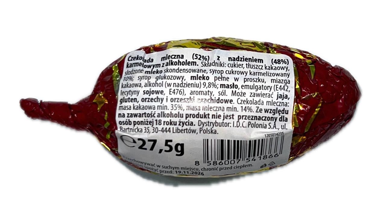 Конфеты шоколадные шишки с алкоголем Figaro Ликер Карамель каппучино 10 шт. х27,5 г - фото 4