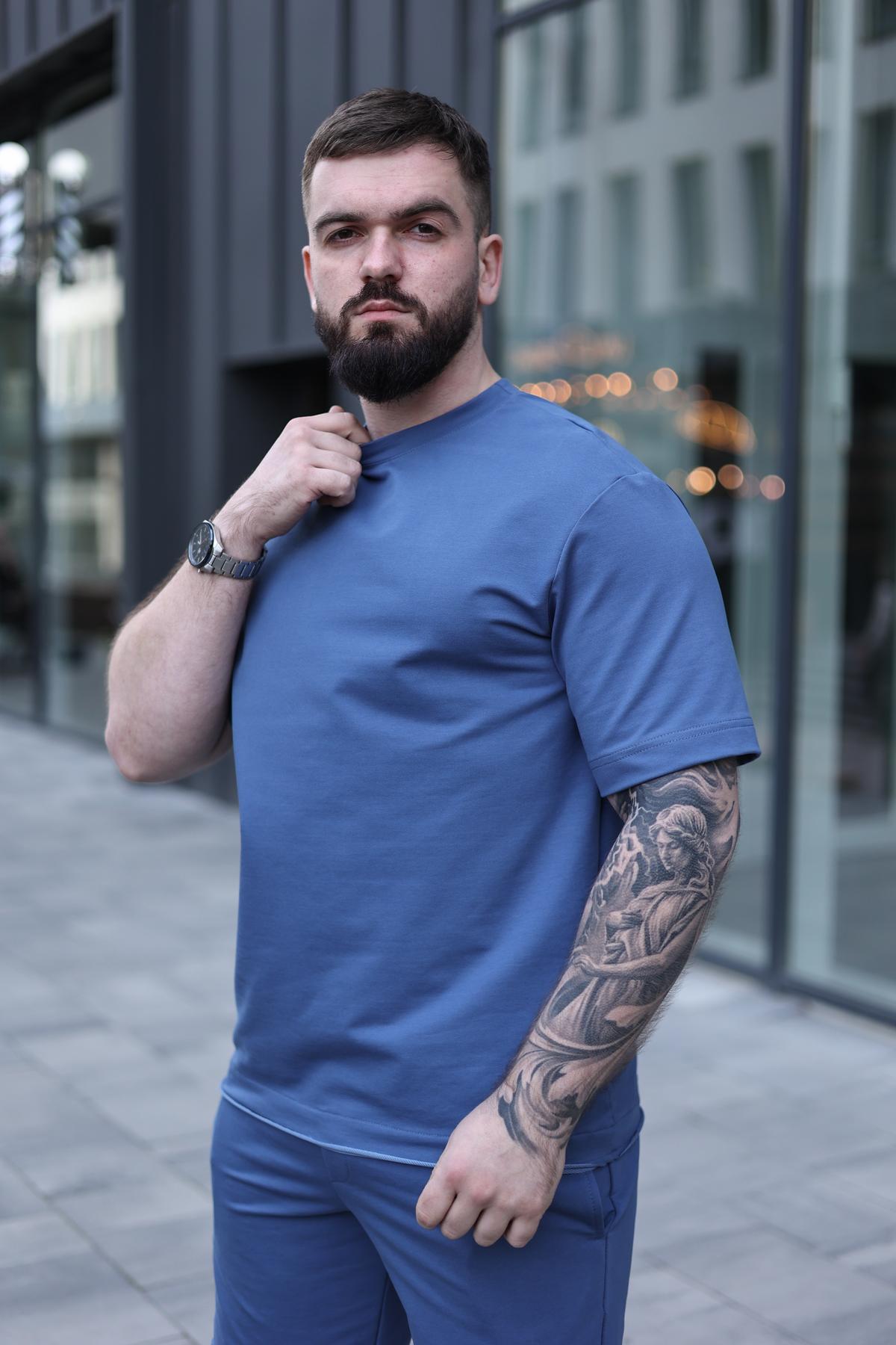 Комплект мужской летний BREEZE оверсайз 3XL Синий (1576420348/1/6) - фото 2 Комплект мужской летний BREEZE оверсайз 3XL Синий (1576420348/1/6) - фото 2