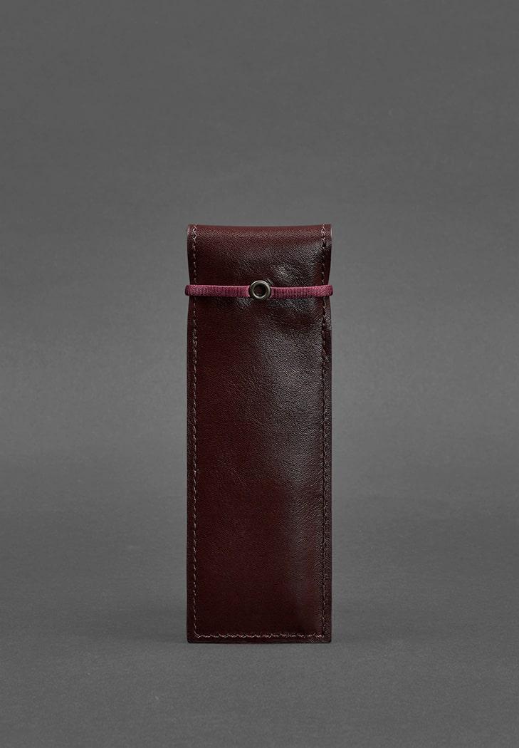 Чехол кожаный для ручек 1.0 Бордовый (A-027468) - фото 4 Чехол кожаный для ручек 1.0 Бордовый (A-027468) - фото 4