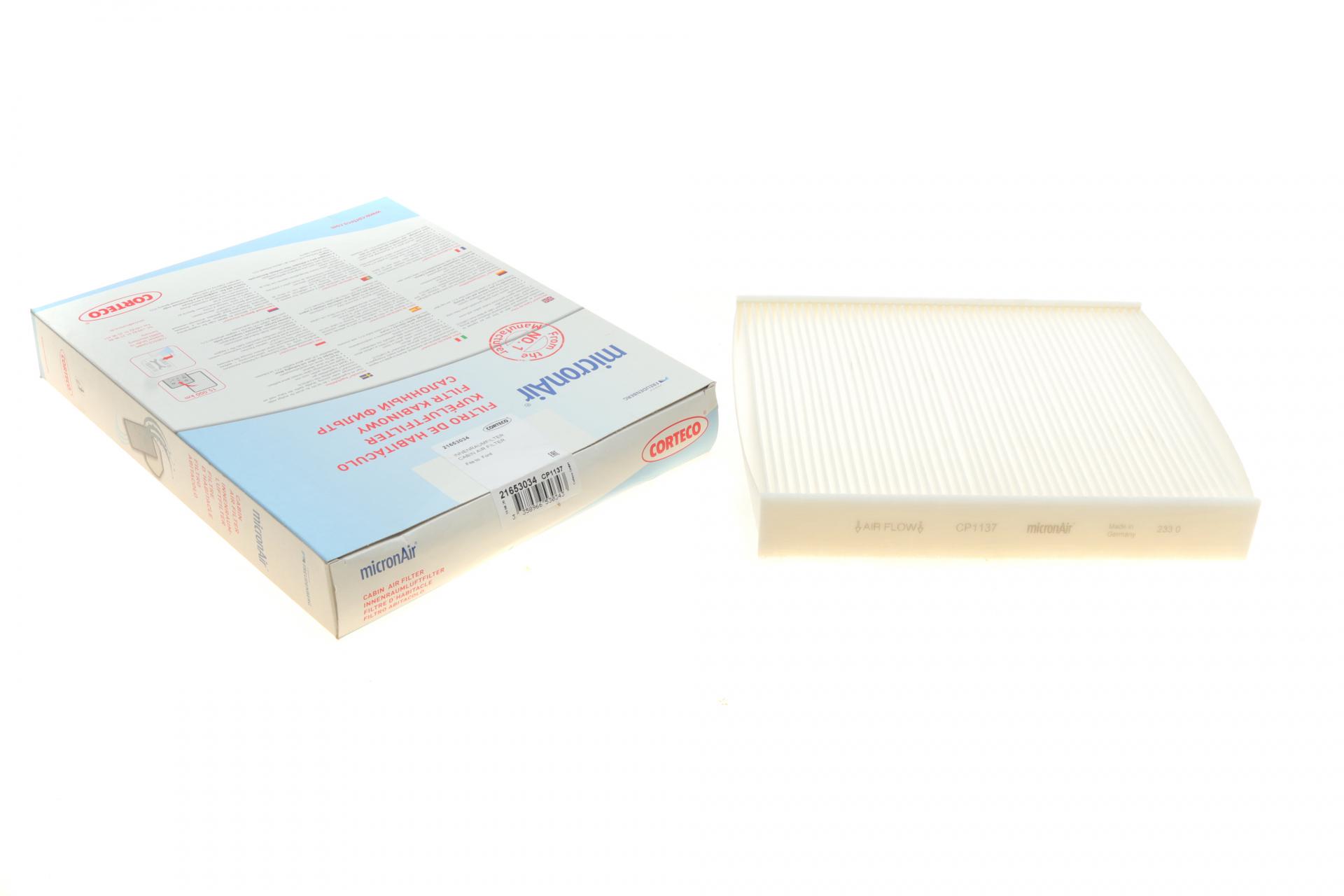 Фильтр салона CORTECO для Ford Focus/Mondeo 03- 21653034)