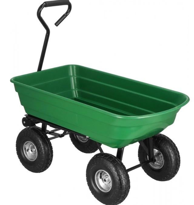 Тележка садовая тележка Siker TC2145 4-колесный 55 л 200 кг Зеленый (2745863536)