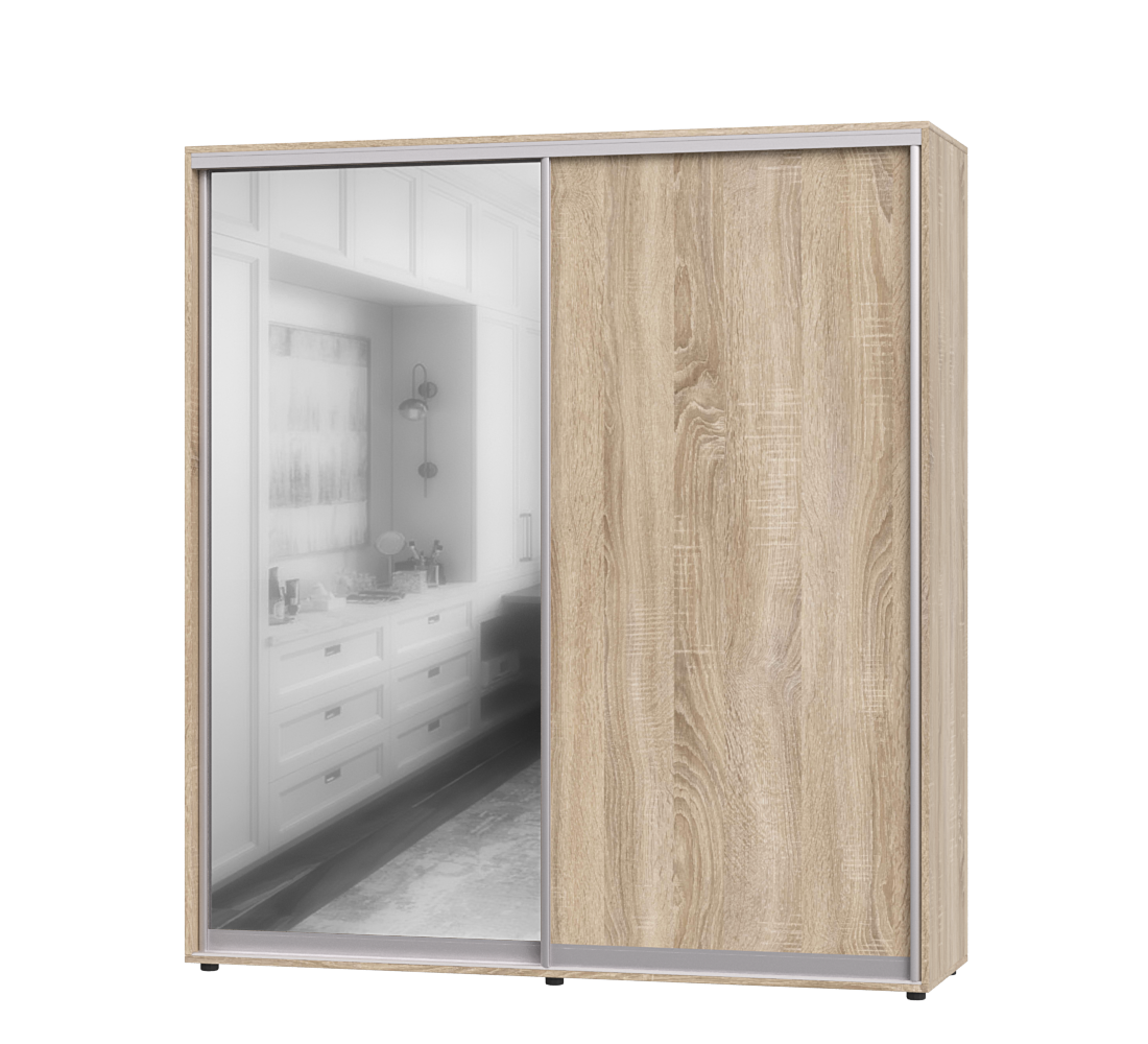 Шкаф-купе двухдверный Эверест ШК-05 200х60х220 см 
Дуб Сонома (07363)