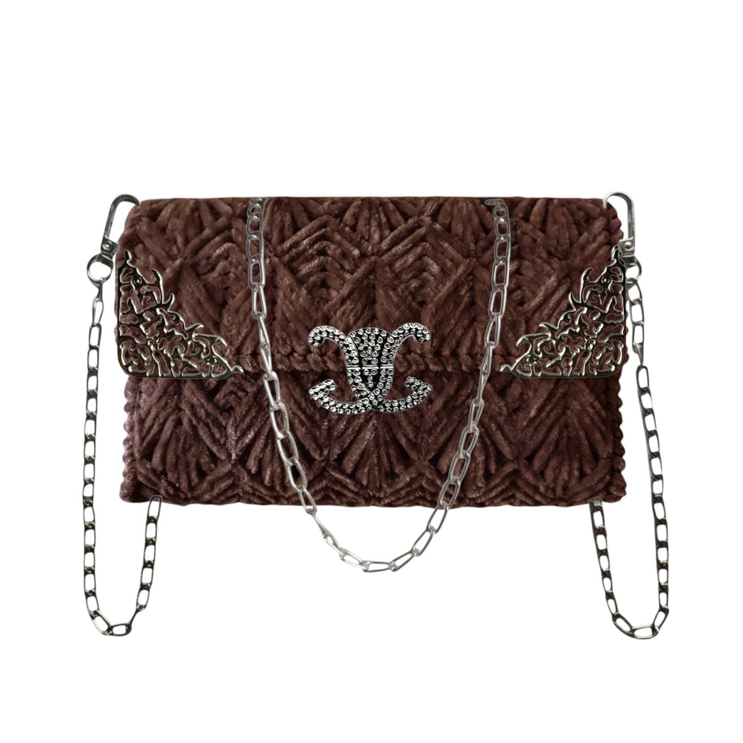 Набор для создания сумки из пластиковой канвы Серебряная лилия с нитками Темно-коричневый (1596-27) - фото 3 Набор для создания сумки из пластиковой канвы Серебряная лилия с нитками Темно-коричневый (1596-27) - фото 3