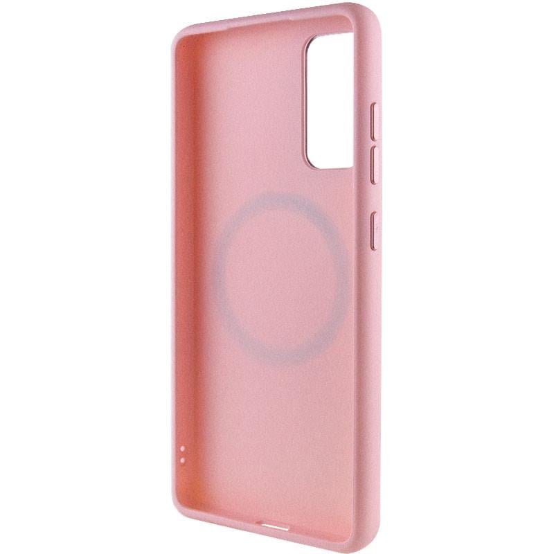 Протиударний TPU Чохол Bonbon Metal Style with MagSafe для Samsung Galaxy S22 Рожевий / Light Pink - фото 3