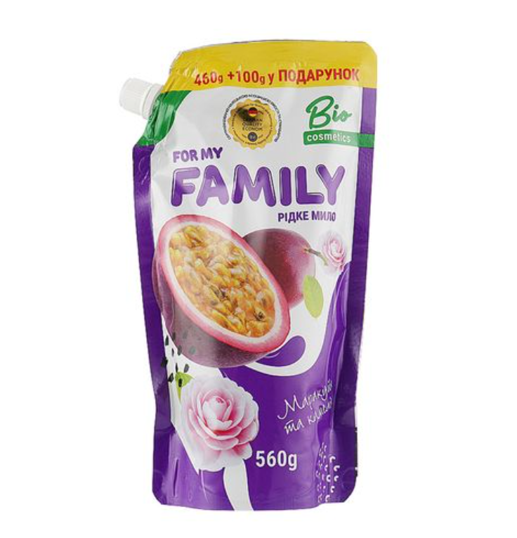 Рідке мило Family Маракуйя та камелія дойпак 560 г (X-2330)