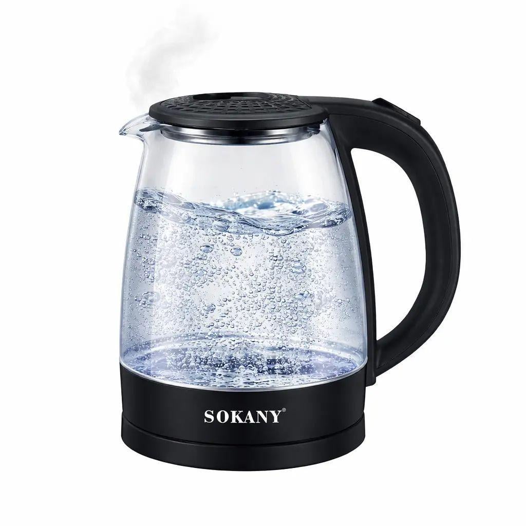 Электрический стеклянный Sokany SK-SH-1097 2 л 1500 Вт с подсветкой (opt-105662)
