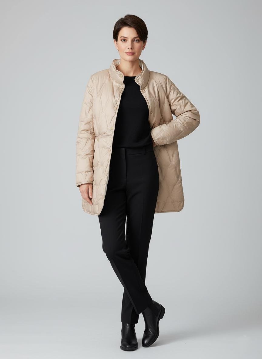 Куртка женская Number Nine DR-61 демисезонная S Бежевый (DR-61-S) Куртка женская Number Nine DR-61 демисезонная S Бежевый (DR-61-S)