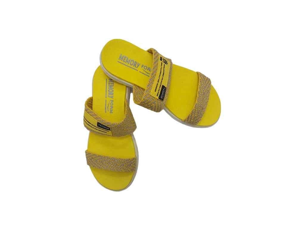 Шльопанці Yaprak shoes 004 текстиль р. 41 Жовтий (938113)
