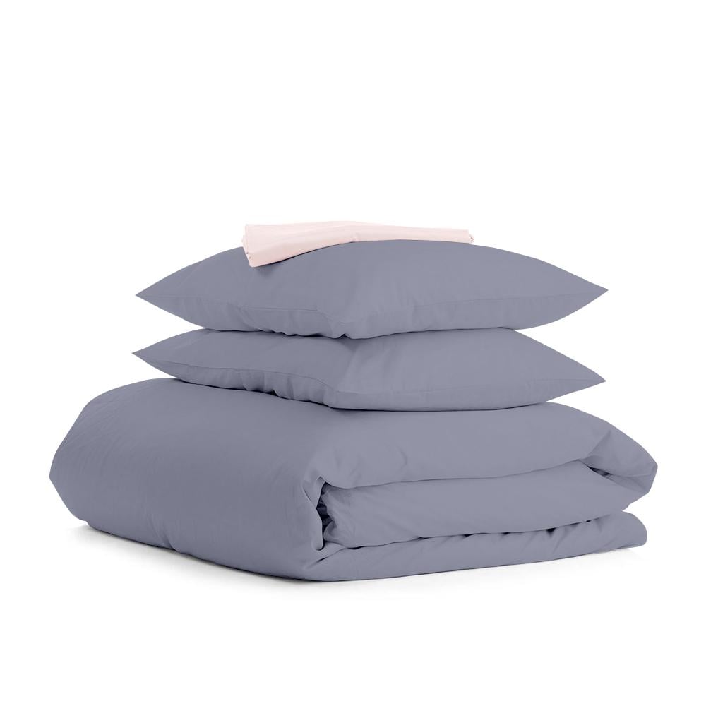 Комплект євро постільної білизни Cosas Ranfors Steel Rose 200х220 см на гумці (4822052065495)