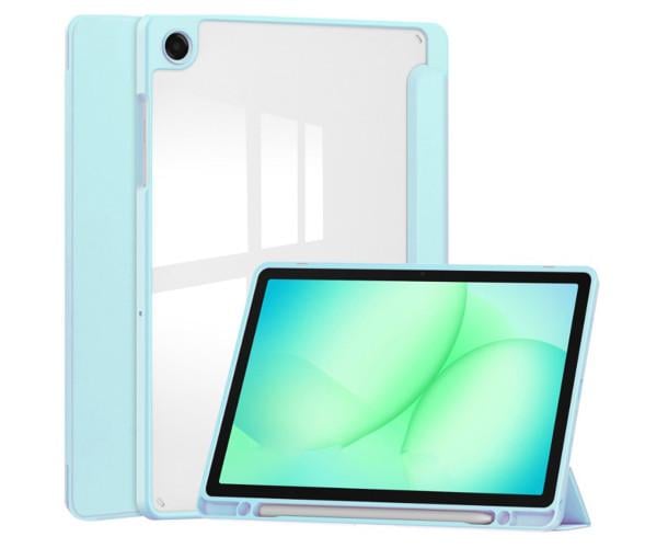 Чехол-книжка Glass Magnet Flip Cover для Samsung Galaxy Tab A11+ Голубой