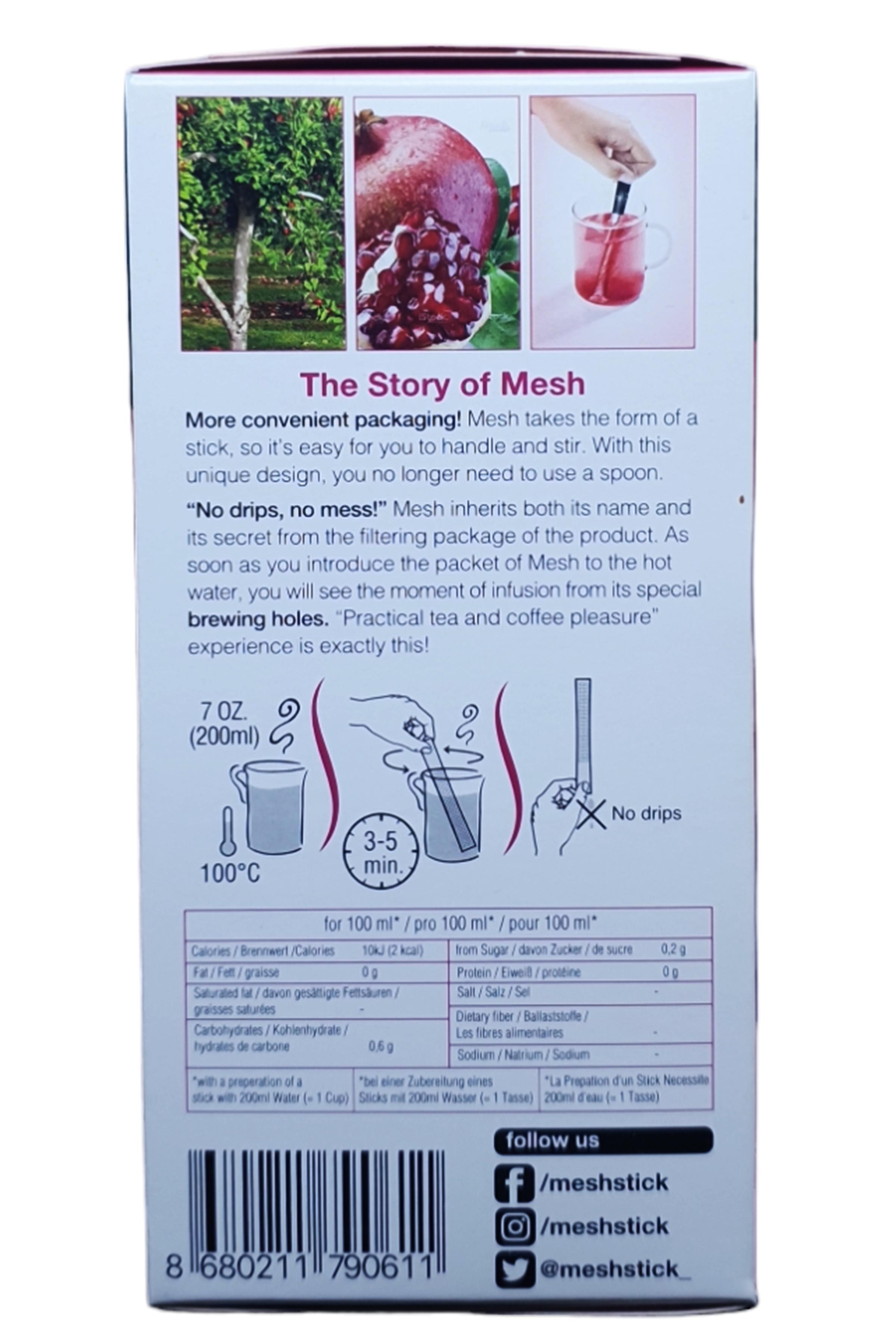 Чай Mesh Гранатовий у пакетиках 16 шт. 2,2 г (58420) - фото 4