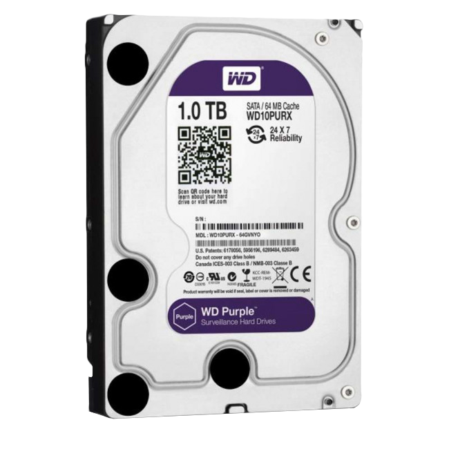 ᐉ Жесткий диск Western Digital 1 TB Purple (WD10PURX)