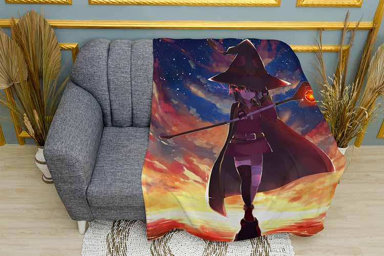 Плед Megumin Sunset Konosuba плюш двошаровий 150х210 см (113741-3)