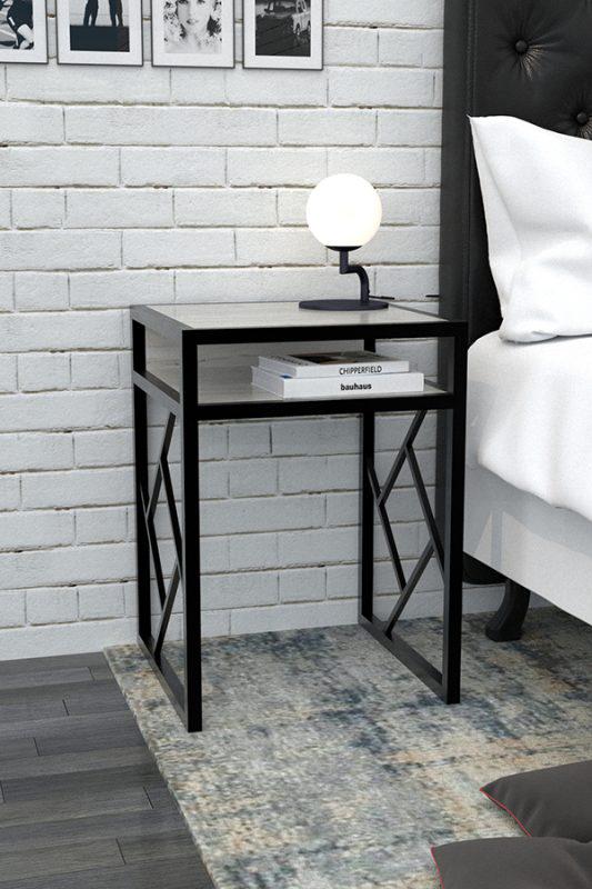 Тумба прикроватная EcoLoft Ривера DSP-1084 Лофт Дуб Кортона (22876315) - фото 2 Тумба прикроватная EcoLoft Ривера DSP-1084 Лофт Дуб Кортона (22876315) - фото 2