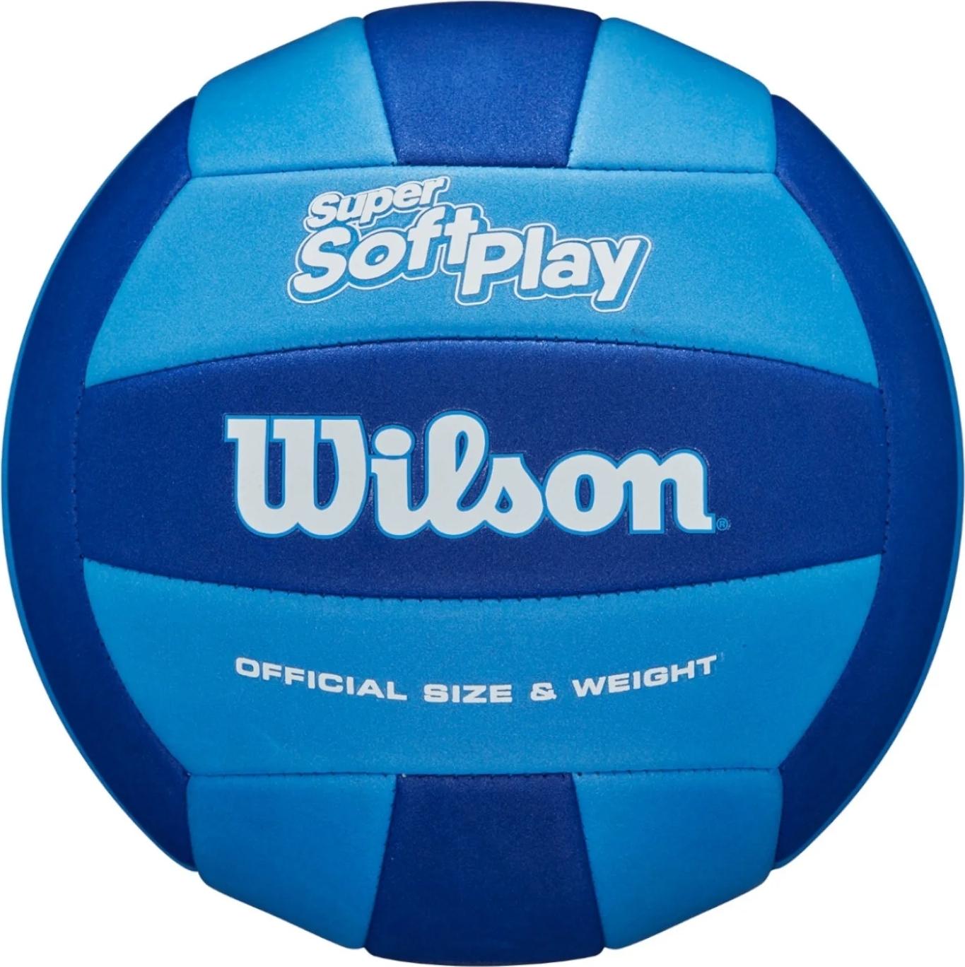 Волейбольный мяч Wilson SUPER SOFT PLAY р. 5 Бело-фиолетовый (WV4006901XBOF)