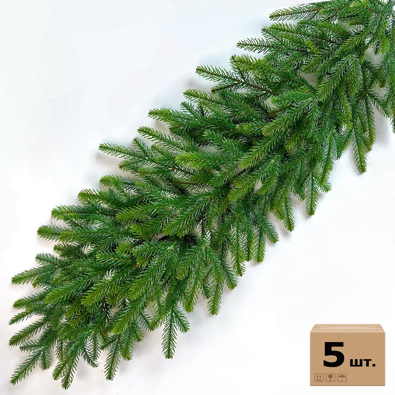 Хвойна гірлянда SGH Forest лита ефект молодої хвої 5 шт. 2 м Зелений/Салатовий (2565380731) - фото 2 Хвойна гірлянда SGH Forest лита ефект молодої хвої 5 шт. 2 м Зелений/Салатовий (2565380731) - фото 2