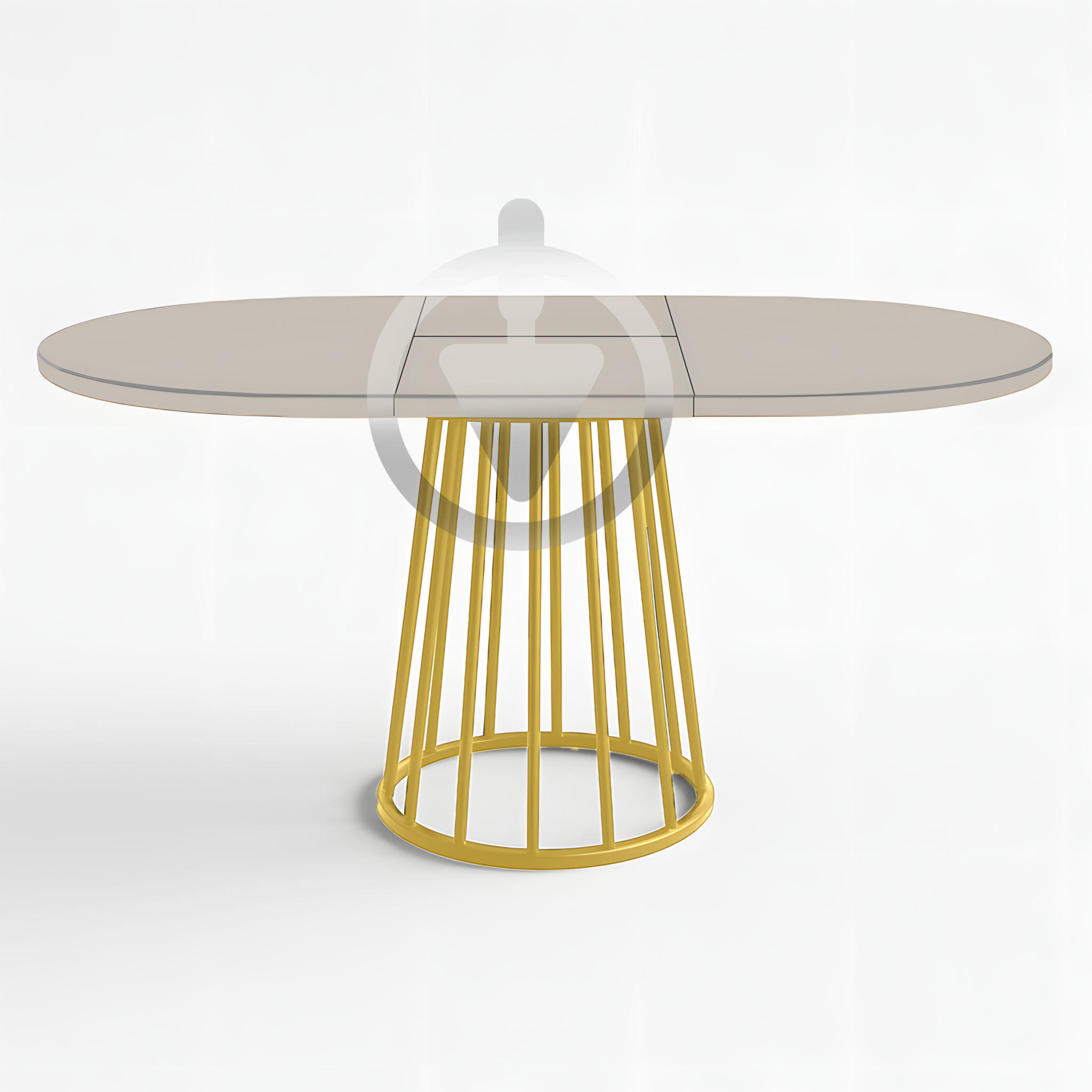 Стол кухонный раскладной RoMax Elegant Slide 80x80/110x80 см Loft Кашемир/Золотой - фото 2 Стол кухонный раскладной RoMax Elegant Slide 80x80/110x80 см Loft Кашемир/Золотой - фото 2