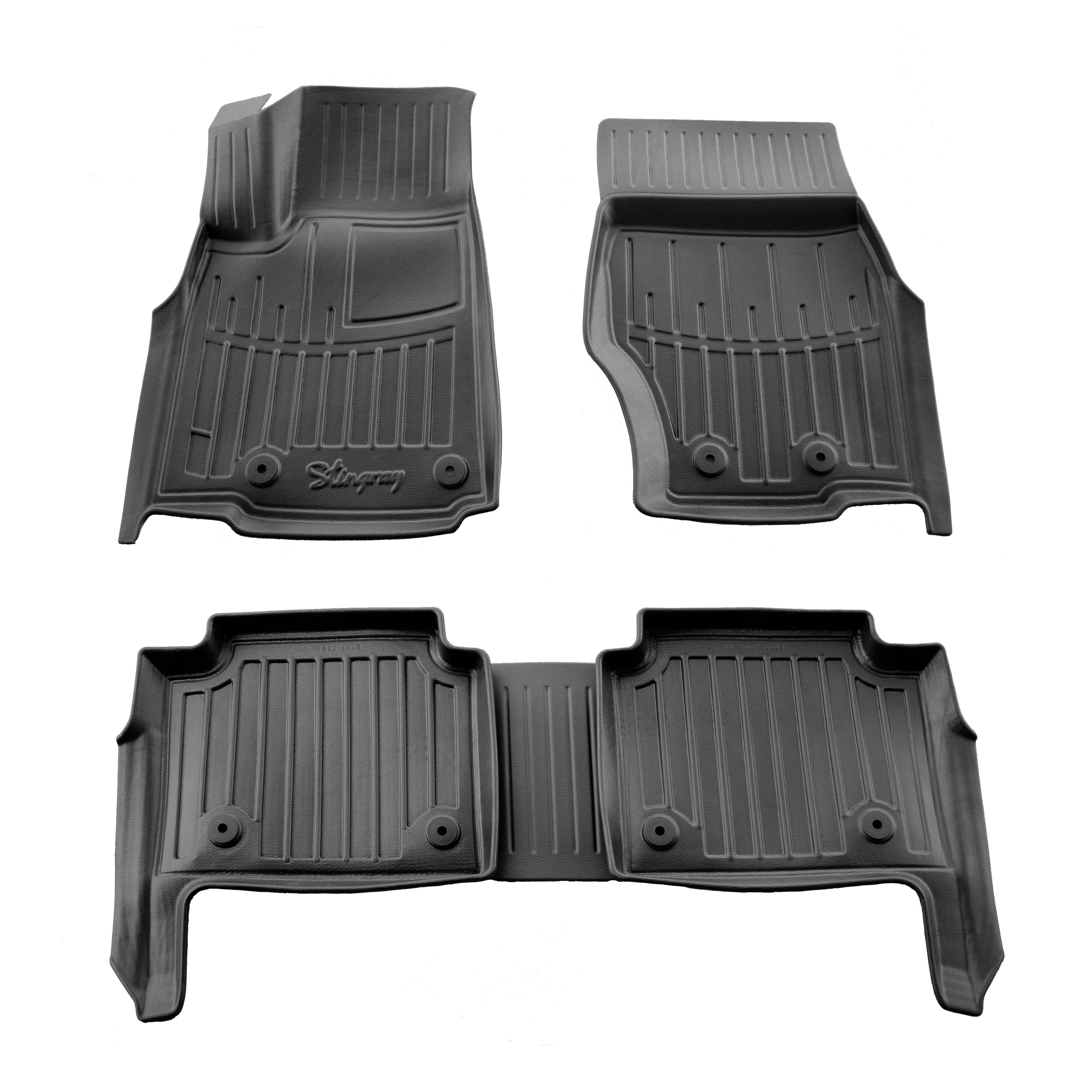 Килимки Stingray 3D для Jeep Grand Cherokee WL 2021- рр. поліуретан 5 шт. Чорний (158266)