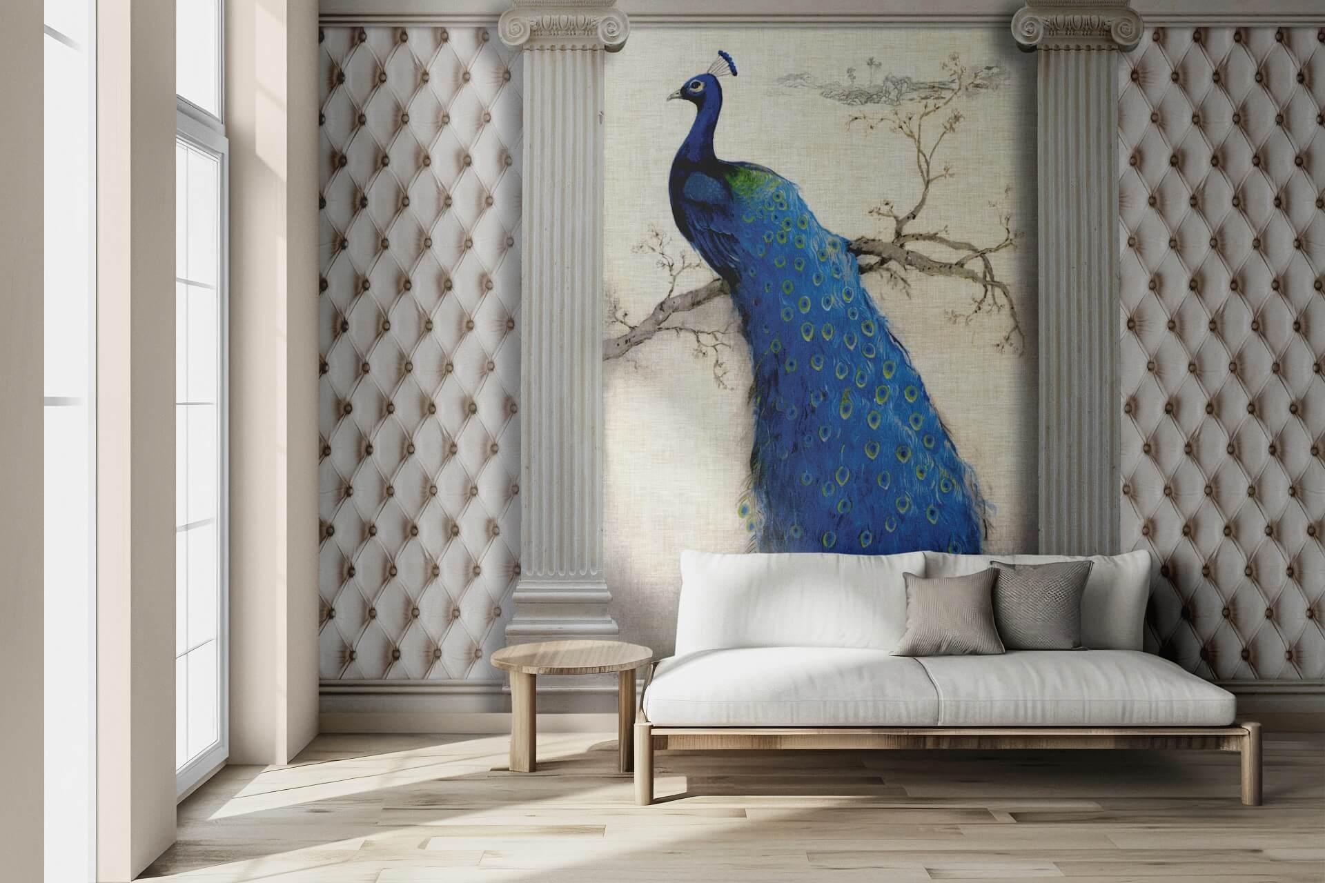 Фотошпалери флізелінові Styleo Print-walls 3D Павич 0323 350х270 см (Pw-0323/3)