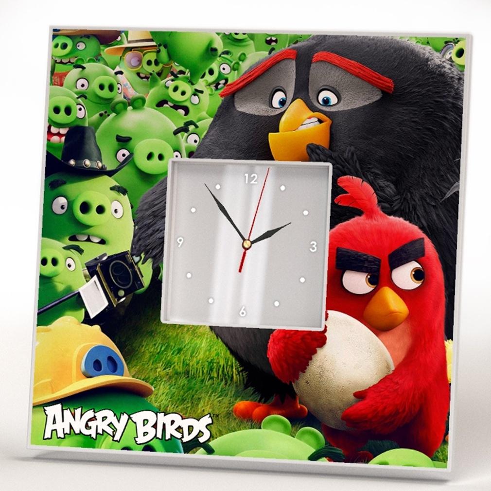 Часы Герои мультфильма "Angry Birds" 260x260 мм (C00774) Часы Герои мультфильма "Angry Birds" 260x260 мм (C00774)