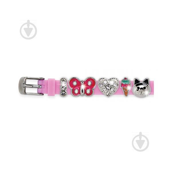 Браслет силиконовый Biojoux BJB004 Charms Bracelet MIX 4 Pink (4668)