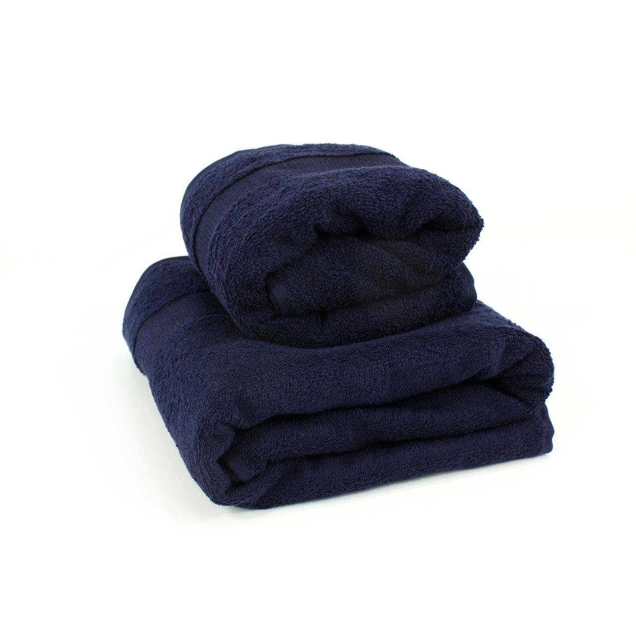 Набір махрових рушників БС0013 40х70 см/50х90 см/70х140 см Синій - фото 2