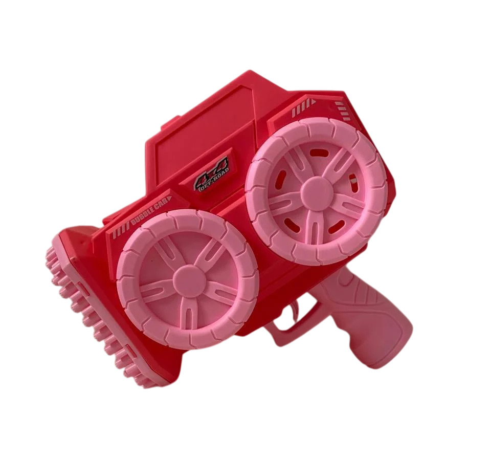 Пистолет мыльных пузырей off-road bubblecar 139 отверстий Розовый