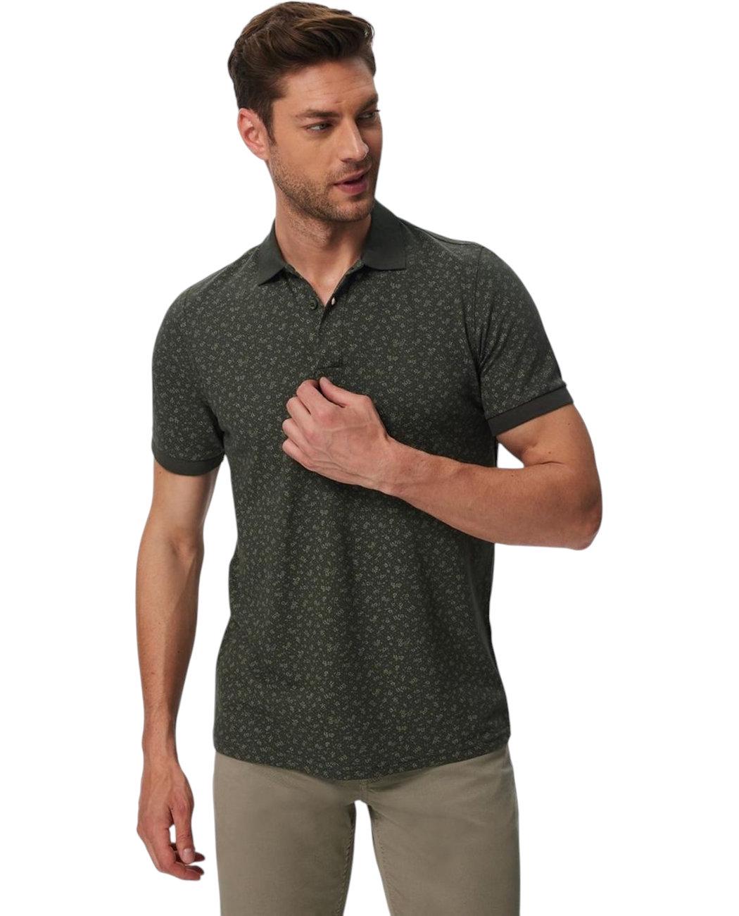 Футболка-поло чоловіча Lee Cooper Newbernard 232LCM242036OLIVE M Зелений (8682272401406)