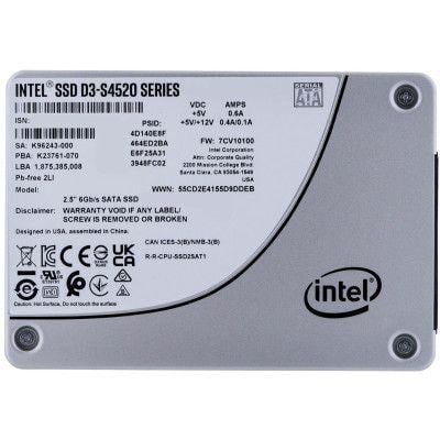 SSD-накопичувач INTEL D3-S4520 7.68TB 2,5" (SSDSC2KB076TZ01)