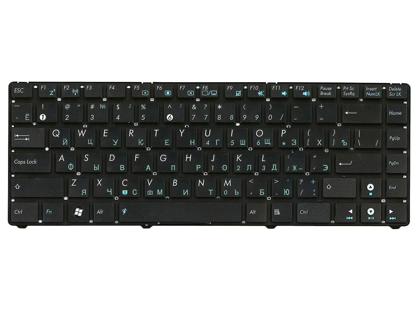 Клавиатура для ноутбука Asus EEE PC 1201/1215/1225/U20/VX6 Eee PC Lamborghini Black