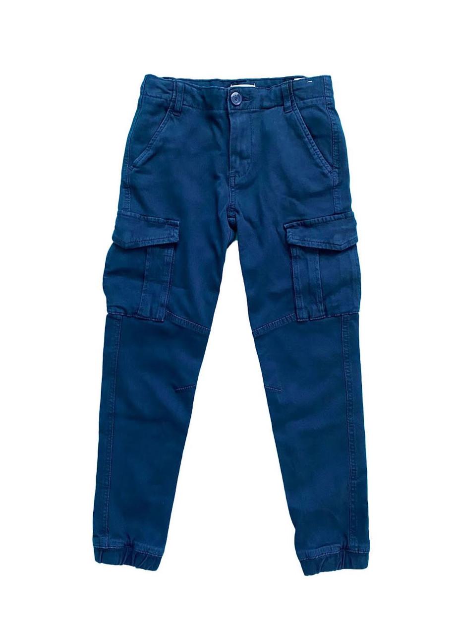 Джогеры детские OVS зауженные с карманами 7-8 лет 122 см Темно-синий (2081861331)