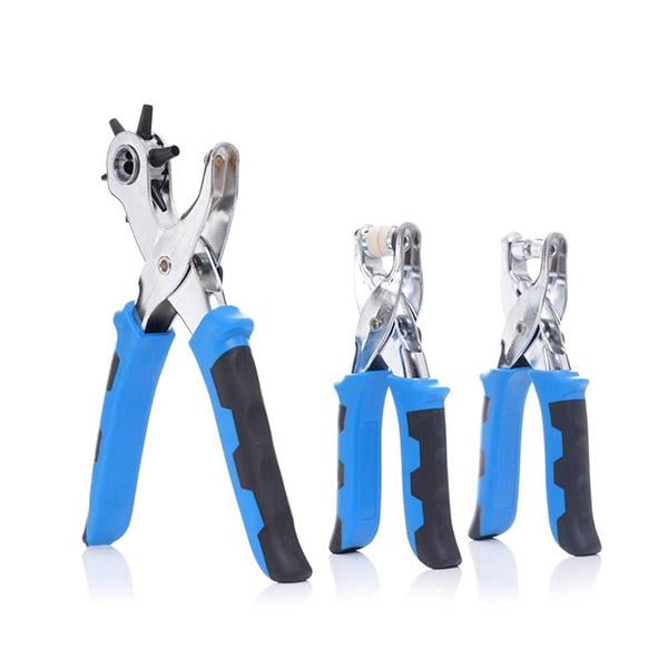 Набір TAGRED пробійник для шкіри 2.5/3/3.5/4/4.5/5 мм та плоскогубці з люверсами/кнопками 128 одиниць (ТА4170)