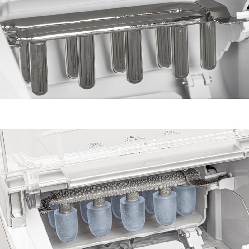 Льодогенератор Adler AD 8086 для дому та бару з холодильником 120 Вт 1,5 л 12 кг/24 години - фото 3