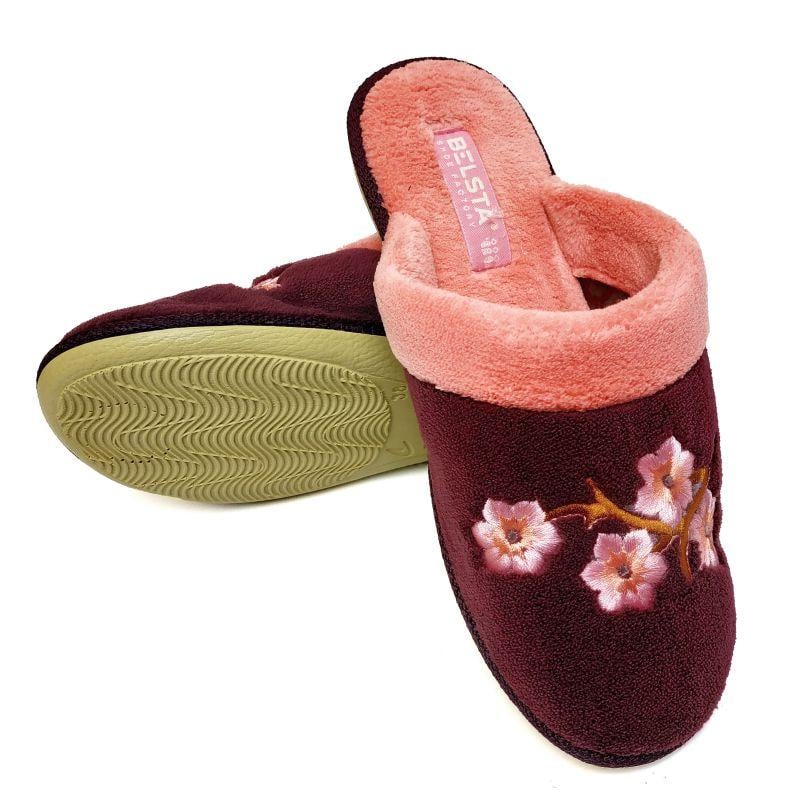Тапочки домашние женские БЕЛСТА 209 p. 39 25 см Бордово-розовый