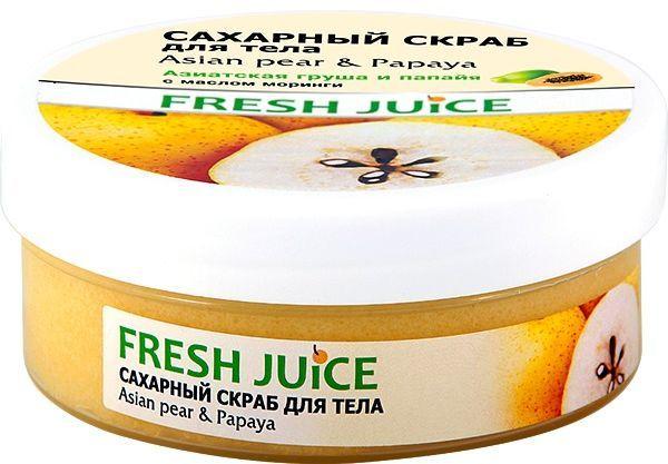 Скраб для тіла Fresh Juice Asian Pear and Papaya цукровий 225 мл (4823015936418)