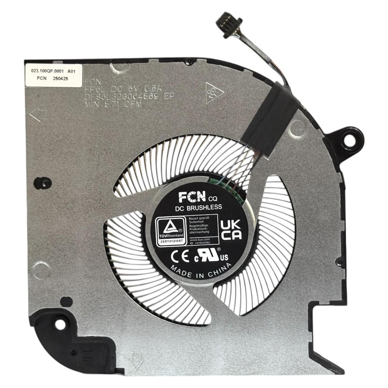 Вентилятор кулер FAN для ноутбука Dell Inspiron 16 Plus 7620 GPU 023.100QP.0001