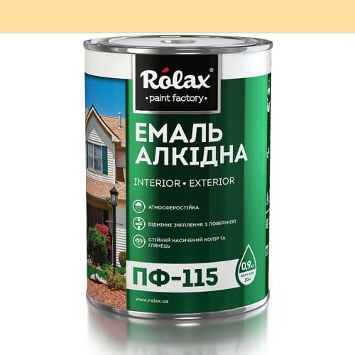 Емаль алкідна ПФ-115 Rolax 0,9 кг Кремовий (520)