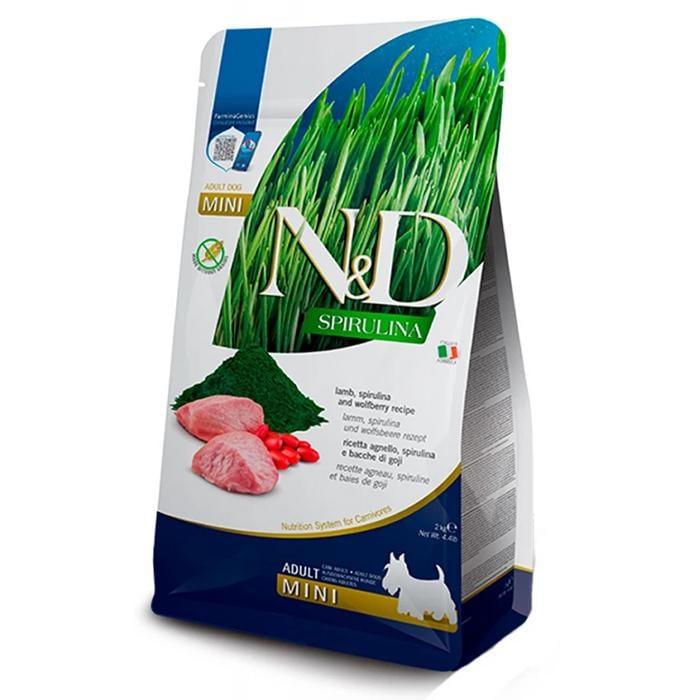 Корм для собак Farmina N&D Spirulina Medium&Maxi средних и крупных пород с ягненком и ягодами годжи 2 кг